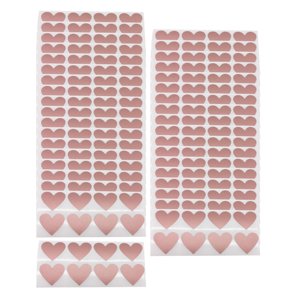Bothyi - Paquete De 300 Etiquetas Adhesivas Para Rascar En Forma De Corazón Para Suministros De Bricolaje Regalo Rose Aureate