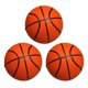 thumbnail image 3 of 3 Unids Mini Goma Baloncesto Interior Al Aire Libre Ni?o Ni?o Ni?o Juguete 5 "Naranja, 3 of 6
