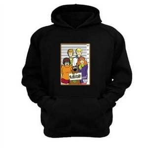 Genérico - Polerón Canguro Scooby Doo Negro Talla Xs Unisex