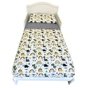 Pellitos - Set Ropa Para Cama De Transición Dino De 4 Piezas