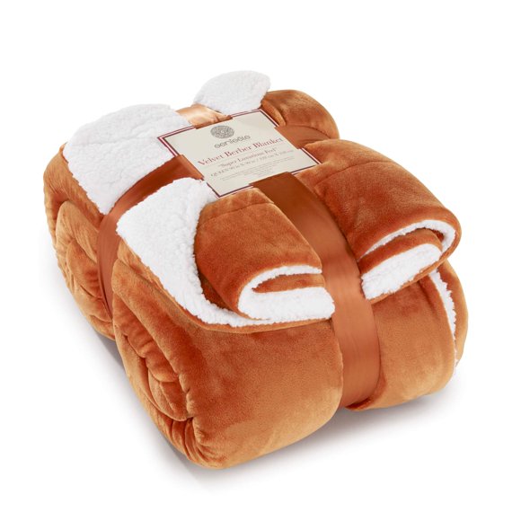 Manta Genteele Sherpa reversible, ultrasuave, 230 x 230 cm