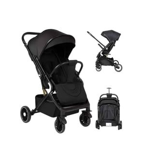 Babymine - Coche De Bebé Reversible Maleta Suncover Negro -