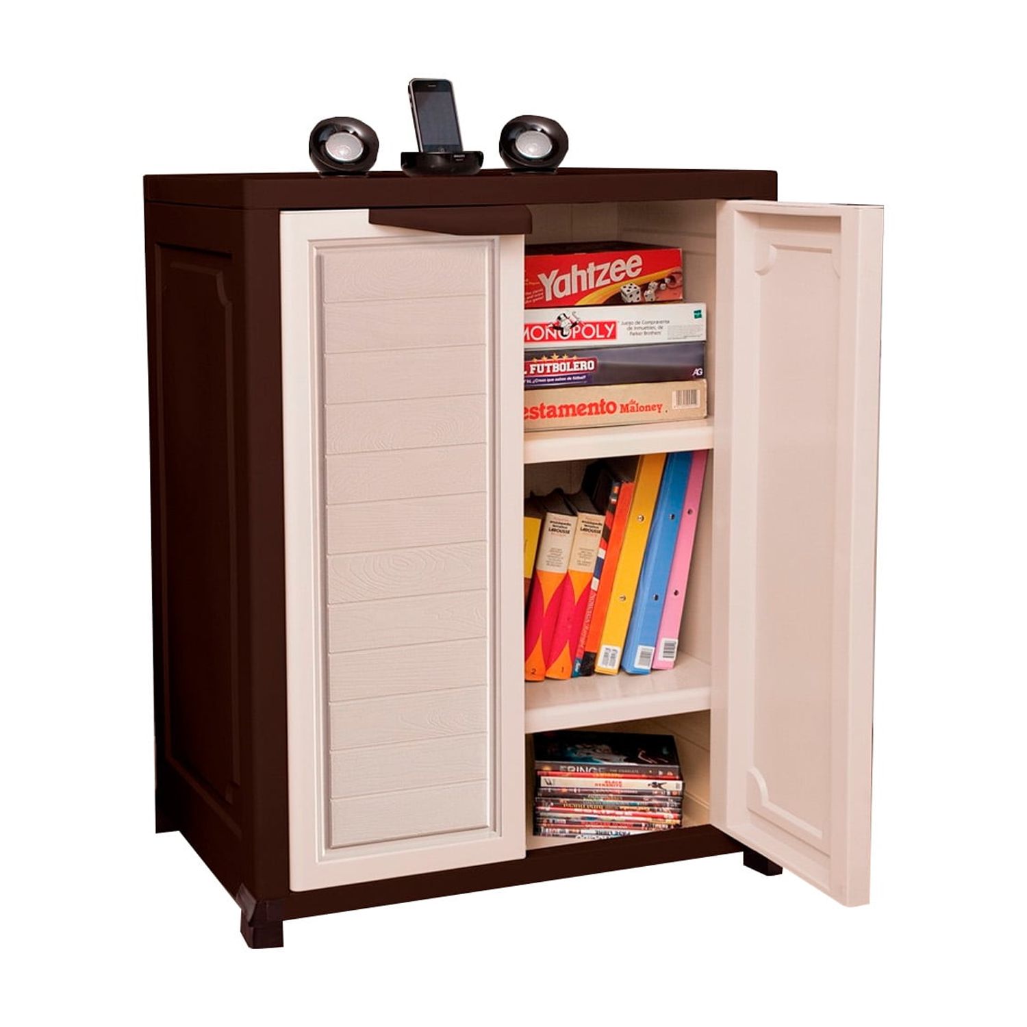 Genérico - Mueble Organizador 2 Niveles Madeira 70X95X45Cm