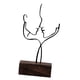 thumbnail image 1 of Escultura De Cara Abstracta Pareja Creativa Estatua Adorno Decoración Negro, 1 of 3