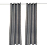Dib - Cortina Blackout 2 Paños Altea Gris Oscuro