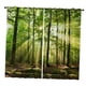 thumbnail image 1 of Cortinas Opacas De Reducción De Ruido De 2 Paneles Cortina Con Estampado De Patrón Forestal B 150x166cm S, 1 of 5