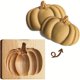 thumbnail image 2 of 1pc, Pumpkin Wooden Cookie Cutter, Cookie Embossing Mold, 3D DIY Shapes Stamp Biscuit Moulds, For Cake Decorating, Dessert, Chocolate, Sugar Craft, Kitchen Baking Tools, Halloween Decor, Thanksgiving, 2 of 2