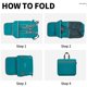 thumbnail image 5 of Mochila Bymontin 45 L ligera y plegable, verde, 5 of 5