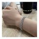 thumbnail image 5 of Pulseras de Plata para Hombre de 8 Mm Transparentes 5A+ CZ Pulsera de Cadena para Hombre Hipoalergénica Pulsera de Eslabones de Plata Esterlina 925 para Hombre Joyería 16-23 Cm, 5 of 6