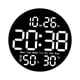 thumbnail image 2 of Reloj De Pared Digital Medidor De Temperatura Silencio Control Remoto Reloj Despertador Digital Blanco, 2 of 5