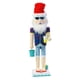 thumbnail image 1 of Madera Cascanueces Figuras Navidad Estantes Decoración Escritorio Azul, 1 of 5