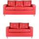 thumbnail image 1 of Living Asiria 32 - Cuero Sintetico Pu Rojo, 1 of 8