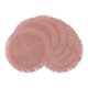 thumbnail image 1 of Juego de Manteles Individuales Rústicos de 6 Tejidos para Decoración de Mesa de Comedor, Mantel Redondo para Mesa de Cocina, Limpieza con Paño, Rosa 15 pulgadas, 1 of 6