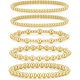 thumbnail image 1 of Pulseras de cuentas ADOYI bañadas en oro de 14K, 7,25 pulgadas, 1 of 3