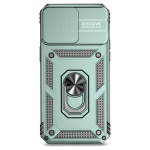 Estuche Gangxun Para Iphone 15 Pro, Soporte Giratorio 360°, Estilo Mecánico Y Magnético