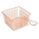 thumbnail image 1 of malla de hierro metal colador freír cesta cocina colador tamiz oro rosa l, 1 of 5