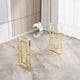 thumbnail image 2 of Console Table Stainless Steel Glass,Meal side table Golden Clear bs-02, 2 of 3