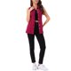 thumbnail image 2 of INSPIRE CHIC Chaleco de Mezclilla para Mujer sin Mangas con Botones de Largo Medio Chaleco Casual de Jean Rojo Oscuro S, 2 of 6