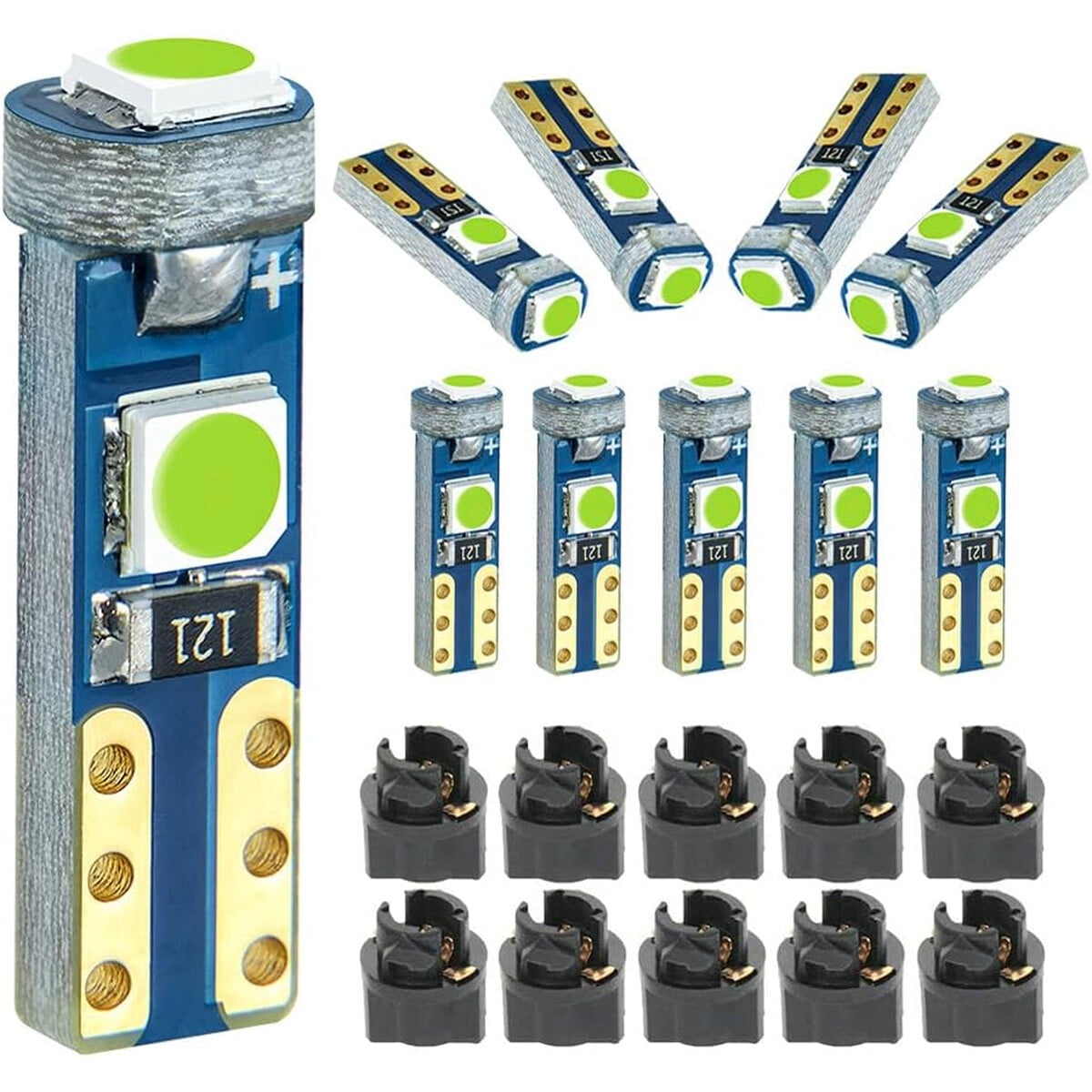 Ampolleta Led T5 Dodofun Ice Blue 37 74 Con Socket 10 Unid