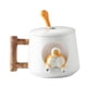 thumbnail image 1 of Taza De Cerámica 3D Corgi Butt Taza De Capuchino Divertida Tazas De La Mañana Blanco, 1 of 3