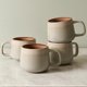 thumbnail image 1 of Tazas de café de cerámica Ava Nord, set de 4, 355 ml, libre de plomo, 1 of 9