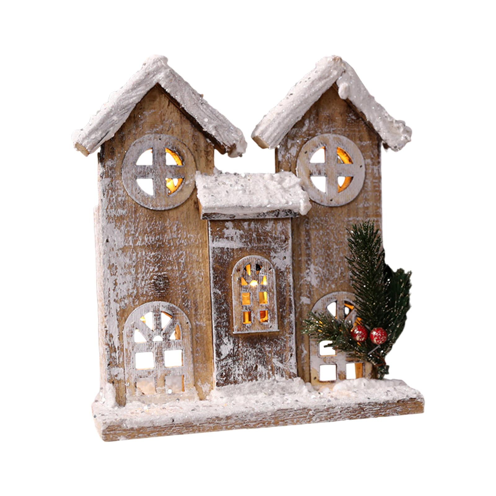 Bothyi - Adorno Navideño Resplandeciente Casa Navideña Resplandeciente Para Interior Dormitorio Oficina Estilo A