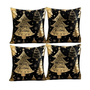 Genérico - Juego De 4 Fundas De Cojin Para Navidad M2