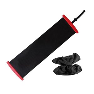 Magideal - Tabla Deslizante, Equipo De Ejercicio, Tabla De Patinaje, Tapete Deslizante Portátil, Tabla Deslizante Para Patinaje, Esquí, Equilibrio De Velocidad, Negro 200Mx50Cm