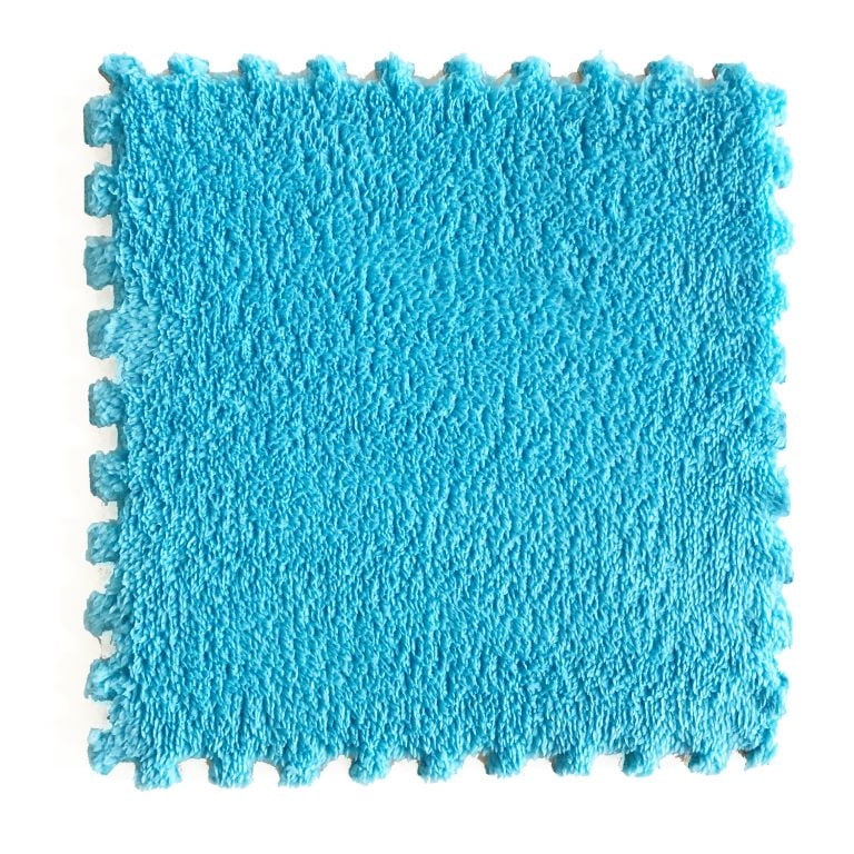 Juegos Magicos - Set Goma Eva Felpa 9 Unidades Azul