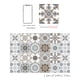 thumbnail image 1 of 24pcs Retro Art Tile Sticker, Self-adhesive 3D Wall Sticker Kitchen Wallpaper Murals Waterproof Cabinet Decals For Living Room Bathroom Decoration, 1 of 4