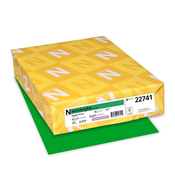Cartulina Neenah Gamma Green 21,6 × 27,9 cm – Pack de 250