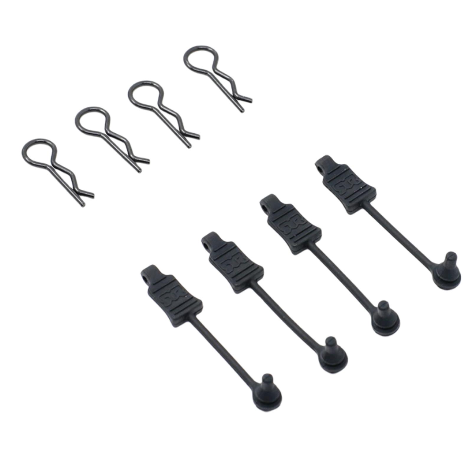 Magideal - 4 Piezas De Clips De Carrocería De Coche Rc, Carcasa De Retención, Hebilla Fija, Accesorios De Actualización Diy Para Ara106040T2 Ara106044T1 Ar