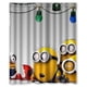 thumbnail image 1 of Cortina de ducha navideña de los Minions de Gru, mi villano favorito, con ganchos, tamaño 60 x 72 pulgadas, 1 of 3
