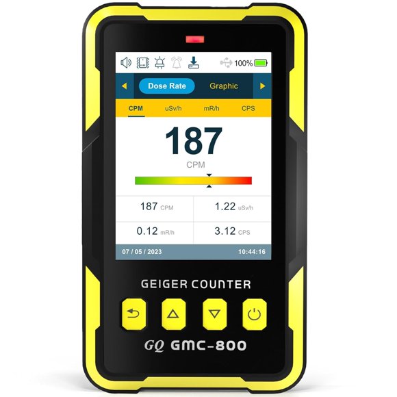 Detector de Radiación Nuclear Contador Geiger GQ 800 con LCD