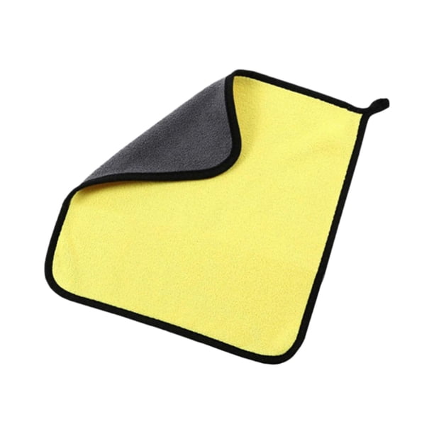 Toalla De Limpieza Toalla De Lavado De Autos Toalla De Secado Profesional Para Vehículos Recreativos Suv Domésticos 300x300x8 Mm Gris Amarillo