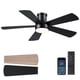 thumbnail image 1 of Ventilador de techo Hounberi 46" negro con luz empotrada y control remoto, 1 of 3