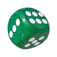 Magideal - Dados Grandes De Espuma De 6 Lados Para Juegos De Matemáticas, Suministros Para Fiestas, Juguete De Aprendizaje Temprano, Divertido, Gran Regalo, Juguete Educativo Para Habilidades Verde