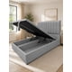 thumbnail image 2 of Cama Baul King Turin Onyx Con Sistema Hidráulico Gris Claro, 2 of 6