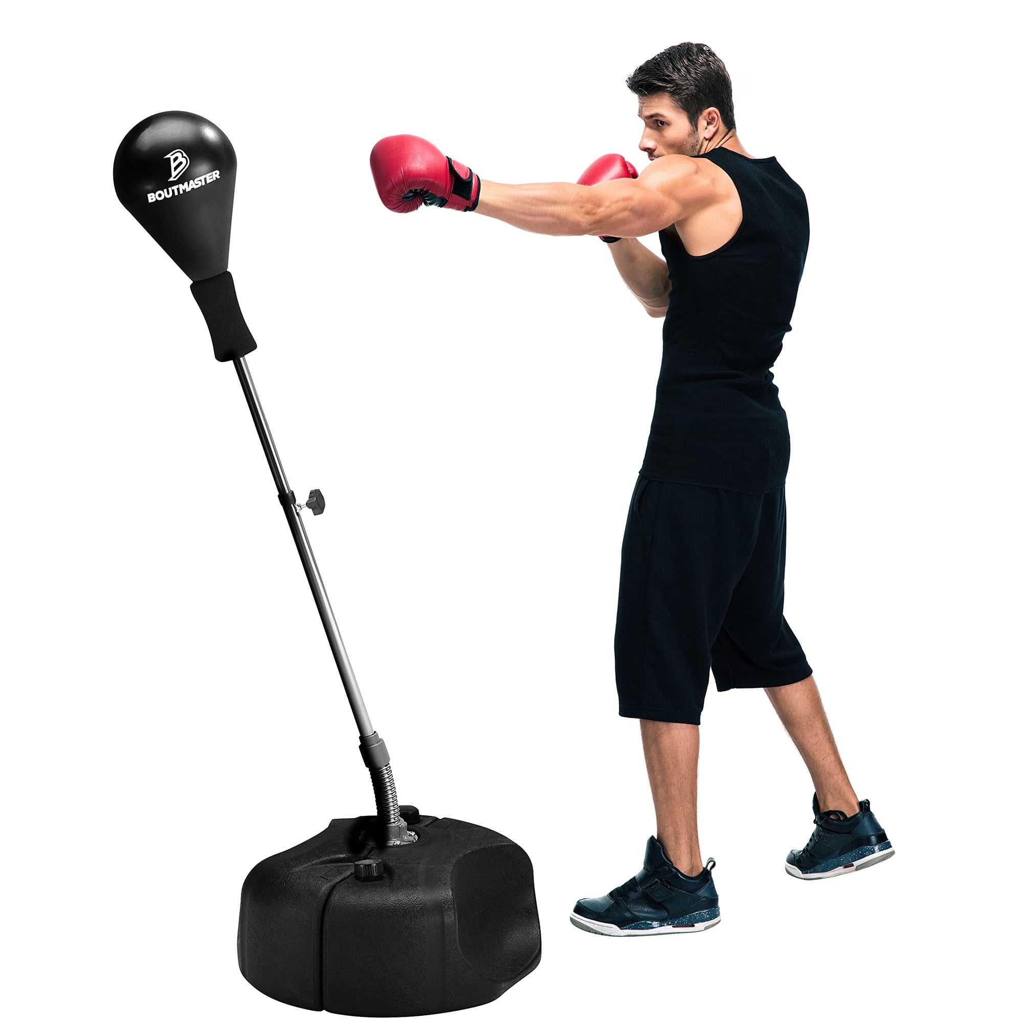 Soporte De Boxeo De Altura Ajustable Para Sacos De Boxeo Tech Tools