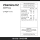 thumbnail image 2 of Vitamina K2 200mcg - 120 Caps | Biostream, 2 of 3