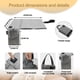 thumbnail image 3 of Cojín de silla con calefacción JLDTOP plegable USB de 3 niveles, gris, 3 of 9