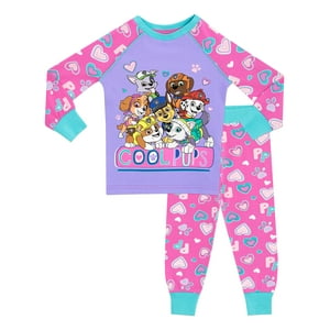 Conjunto De Pijama Paw Patrol Para Niñas De 6 Años Con Chase, Rubble, Etc.