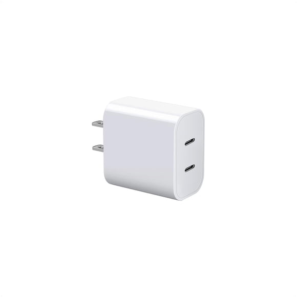 Cargador Dirsir de doble puerto USB-C con carga rápida PD de 20 W