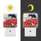 thumbnail image 3 of Inuyasha Luz nocturna LED con sensor de anochecer a amanecer para dormitorio, baño, pasillo, escaleras - Lámpara LED nocturna de enchufe, 0.5W - 1 pieza, 3 of 6