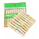 thumbnail image 3 of Set 20 Palos De Ropa Colgadores Pinzas De Madera, 3 of 4