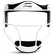 thumbnail image 1 of Mascarilla facial de softball Champion Sports Steel Classic White para adultos, 1 of 9
