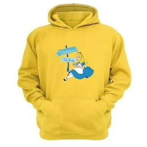Genérico - Polerón Canguro Alicia Cuentos Infantiles Amarillo Talla S Unisex