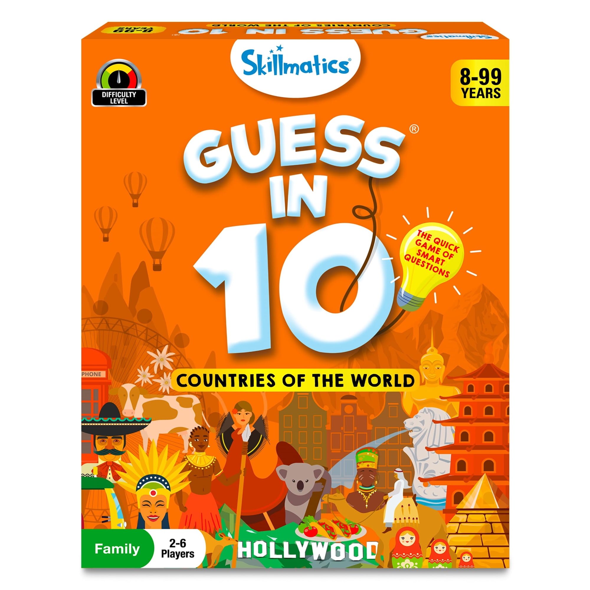 Juego De Cartas Skillmatics Guess In 10 Países Para Niños Mayores De 8 Años