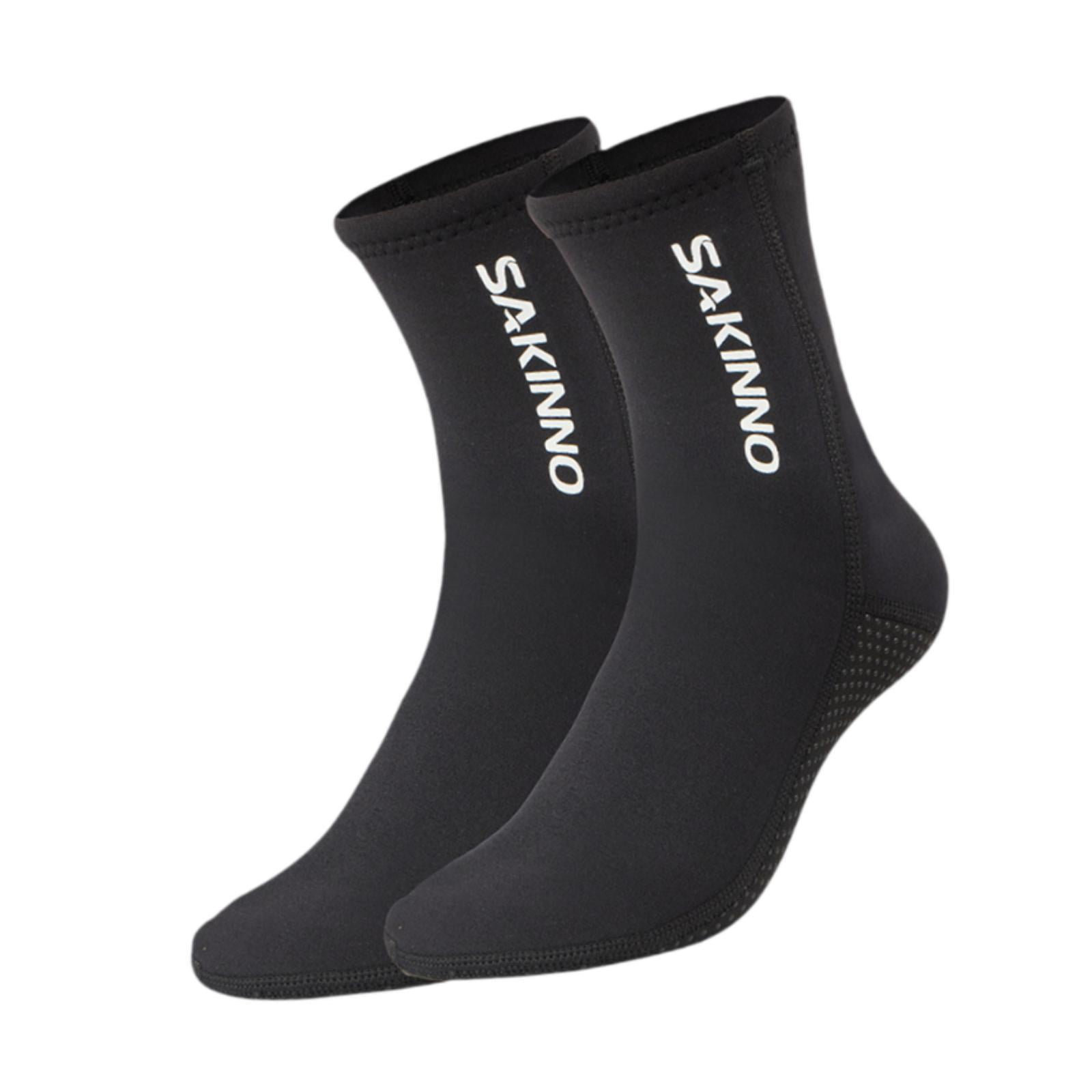 Magideal - Calcetines De Buceo De Neopreno De 3 Mm, Calcetines De Playa Para Hombre Y Mujer, Calcetines De Natación Para Buceo, Esnórquel, Surf Y Deportes Acuáti Negro