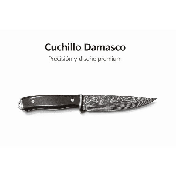 Cuchillo Montaña Janhu Damasco Drop Point